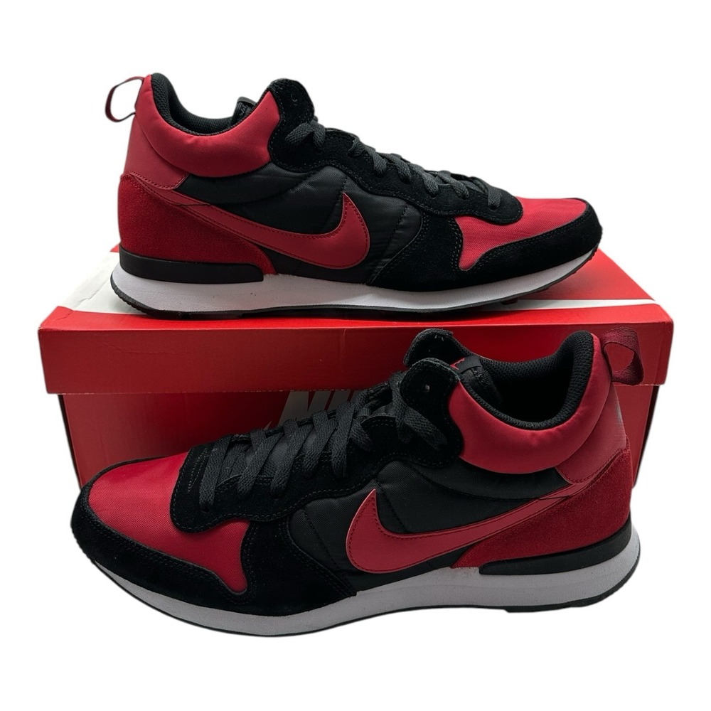 Nike Internationalist Mid Shoes‎ Mens 13 Varsity Red Black Sneakers 682844-606